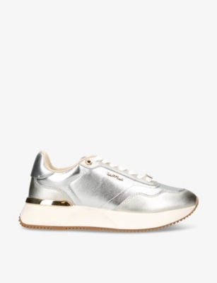 Carvela Flare Metallic-leather Low-top Trainers In Multi-coloured