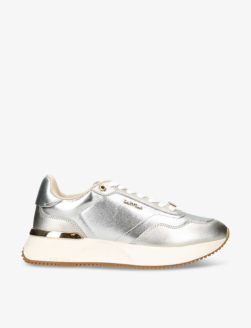 Carvela Flare Metallic-leather Low-top Trainers In Multi-coloured