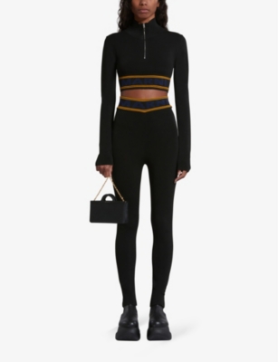 MARNI: Wallet logo-print leather top handle bag