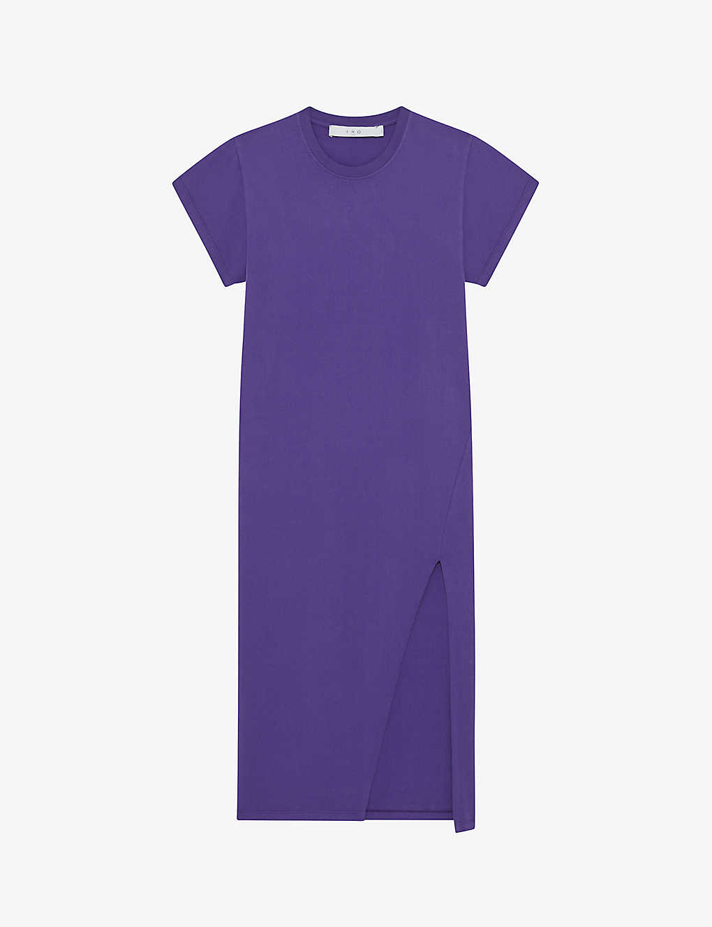 Shop Iro Litonya Loose-fit Midi Cotton T-shirt Dress In Purple