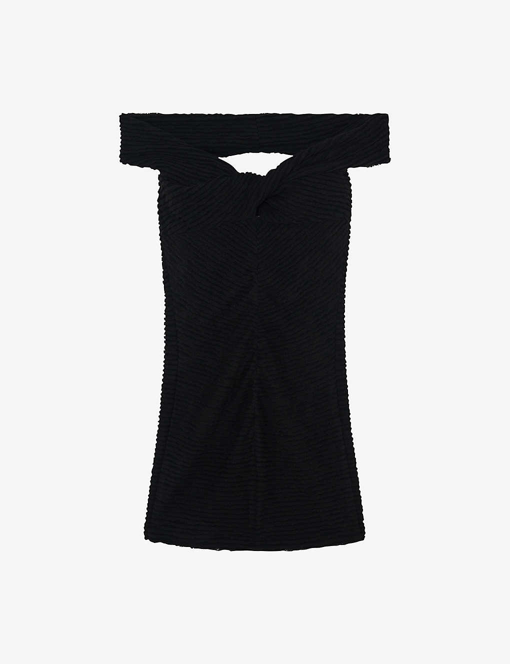 Iro Womens Bla01 Oxanne Cut-out Woven Mini Dress
