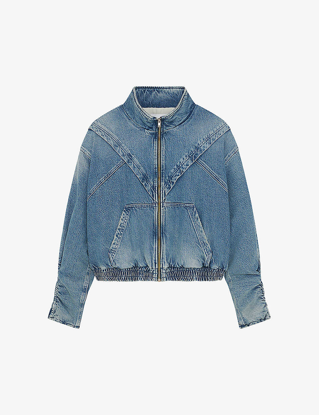 Iro Sivra Denim Jackets In Blue Cotton In Blv22