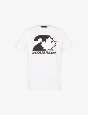 Dsquared2 Logo-print Cotton T-shirt In White