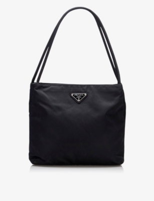 PRADA Tessuto City Nylon Shoulder Bag Black-US