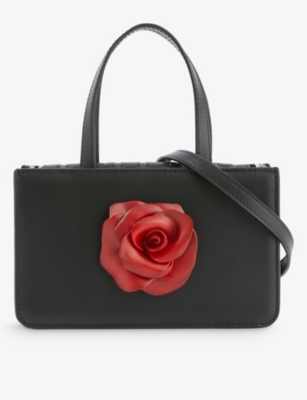 PUPPETS AND PUPPETS: Rose small leather shoulder bag