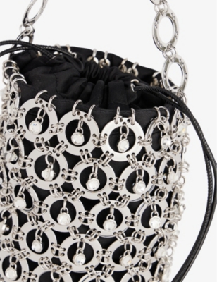 Rabanne Silver Sphere Metal Bucket Bag ModeSens