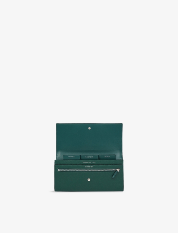 Marshall crocodile-embossed calf-leather travel wallet