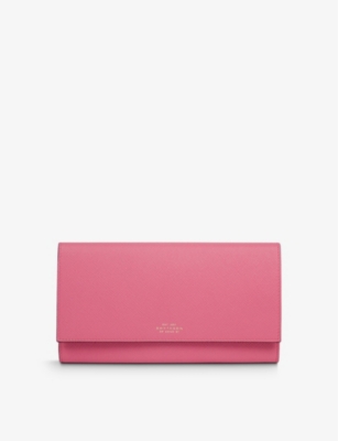 Smythson 4 Card Slot Wallet with Coin Case