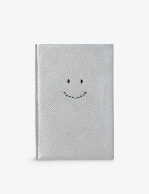 Smythson Strictly Confidential Cross-grain Leather Notebook In
