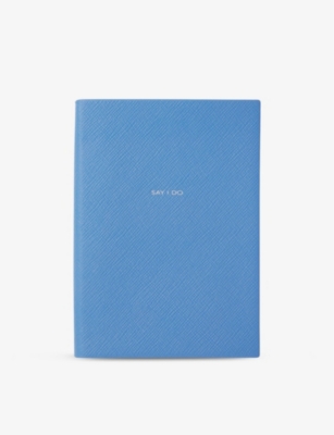 SMYTHSON: Say I Do Soho Panama cross-grain leather wedding planner 19.5cm x 14cm