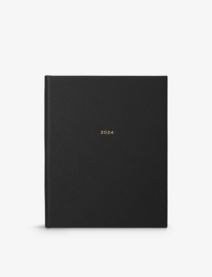 SMYTHSON Panama Soho Cross-Grain Leather Notebook for Men