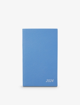 Smythson Soho Panama Leather Lined Notebook, In Crossgrain
