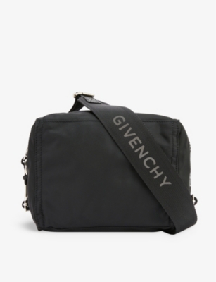 GIVENCHY Pandora metallic branding shell cross body bag