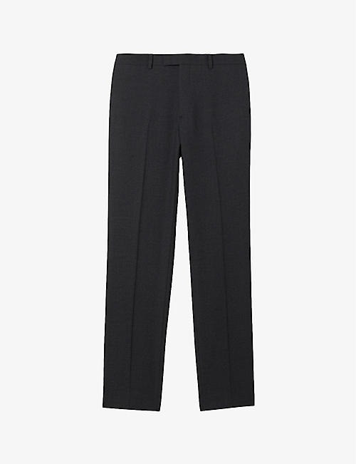 SANDRO: Berkeley slim-fit tapered wool trousers