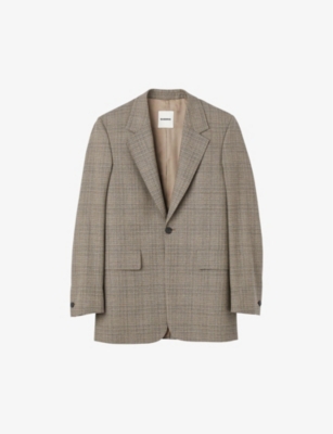 Sandro checked store wool blazer