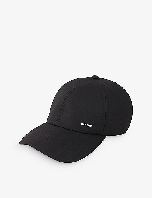 SANDRO: Bonneterie logo-embroidered woven baseball cap