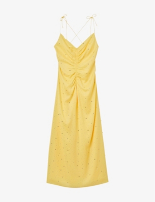 Sandro Women's rhinestone-embellished Dress - Brown - Size 4
