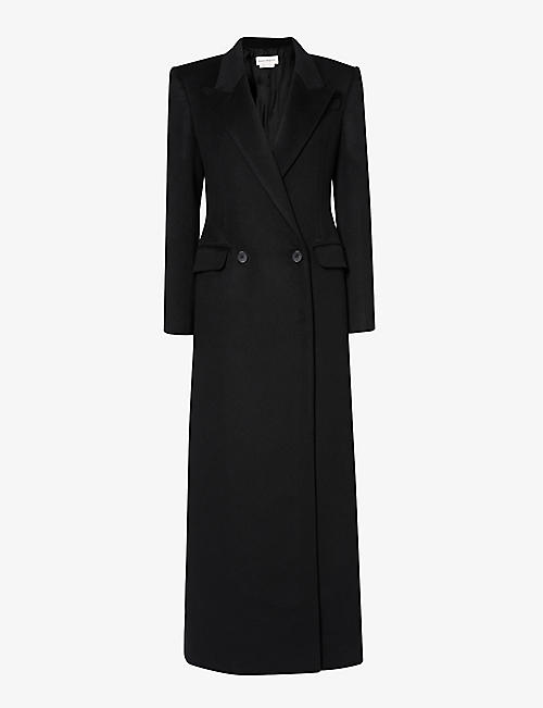 ALEXANDER MCQUEEN: Double-breasted regular-fit wool and cashmere-blend coat