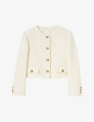 SANDRO - Walle cropped knitted jacket | Selfridges.com