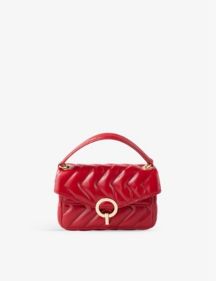 SANDRO SANDRO ROUGES YZA NANO QUILTED-LEATHER SHOULDER BAG