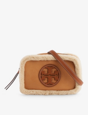 Tory Burch Mini Shearling Miller Cross-body Bag - Brown - One Size