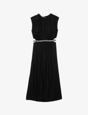 Pleated Dress - Black - Ladies