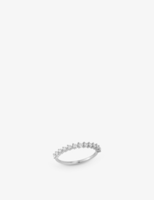 THE ALKEMISTRY: Dana Rebecca Vivien Lily 14ct white-gold and 0.47ct diamond ring