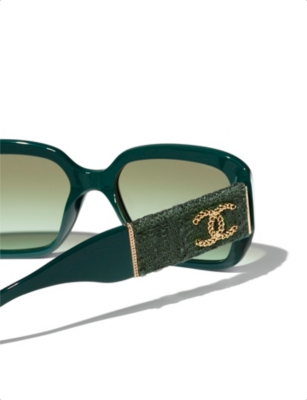 CHANEL: CH5512 square-frame acetate sunglasses