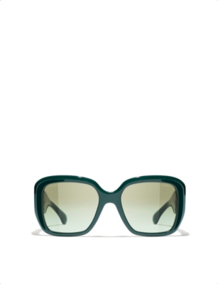 CHANEL: CH5512 square-frame acetate sunglasses