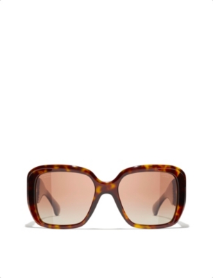 CHANEL: CH5512 square-frame acetate sunglasses