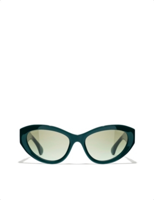 CHANEL: CH5513 cat eye-frame acetate sunglasses