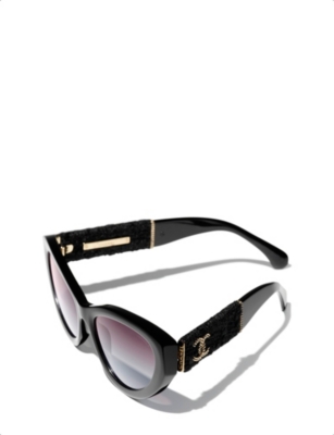 CHANEL: CH5513 cat eye-frame acetate sunglasses