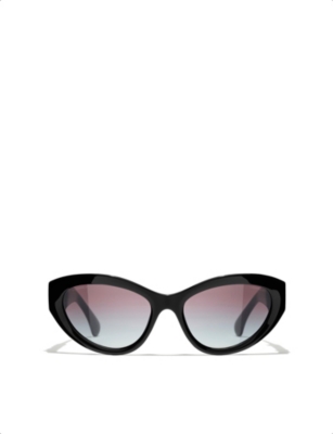 CHANEL: CH5513 cat eye-frame acetate sunglasses
