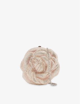 JUDITH LEIBER COUTURE - Rose metal clutch bag