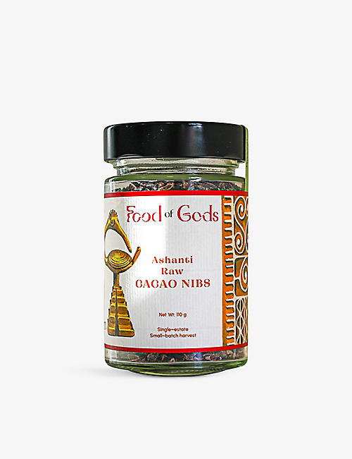 HERBS & SPICES: Food Of Gods Ashanti raw cacao nibs 110g