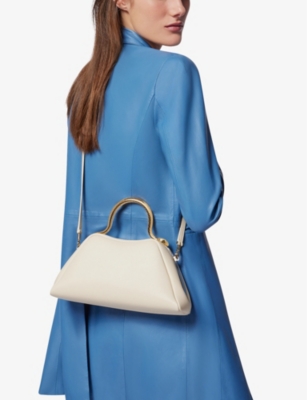 BVLGARI: Serpentine leather top-handle bag