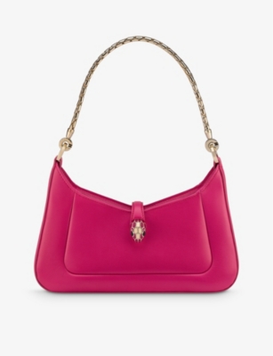 BVLGARI: Serpenti Baia small leather shoulder bag