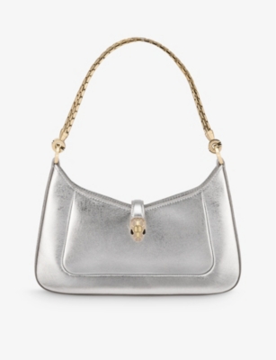 BVLGARI: Serpenti Baia small leather shoulder bag