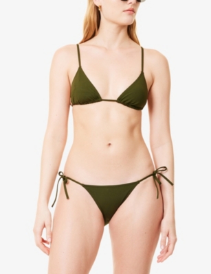 Eres Womens Mouna Triangle Bikini Top Vert Mousse In Vert Mousse