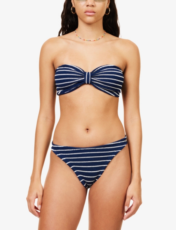 Jean Stripe Bikini Set