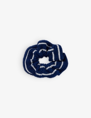 HUNZA G: Ruched stretch-woven scrunchie