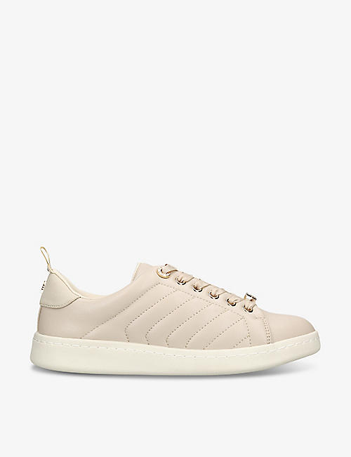 KG KURT GEIGER: Liza quilted faux-leather low-top trainers