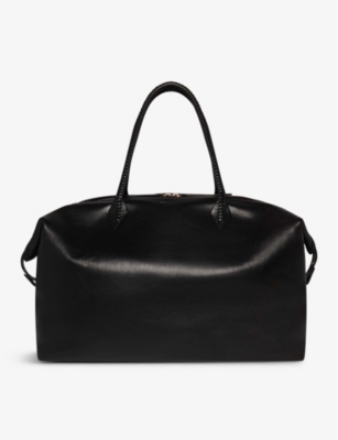 METIER MÉTIER BLACK PERRIAND WEEKENDER LEATHER TOP-HANDLE BAG,69307547