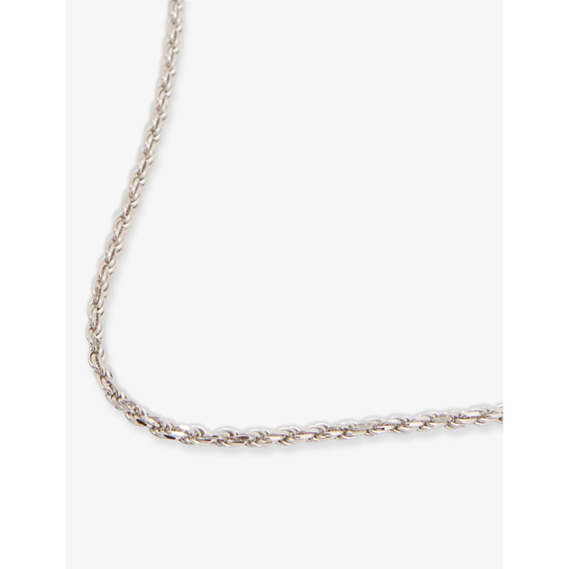 Shop Serge Denimes Men's Silver Rope-chain Polished Sterling-silver Necklace
