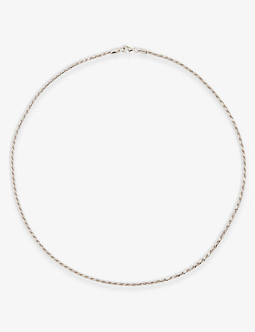 SERGE DENIMES: Rope-chain polished sterling-silver necklace