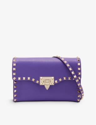 Valentino Garavani Pre-owned Women's Leather Cross Body Bag - Purple - One Size