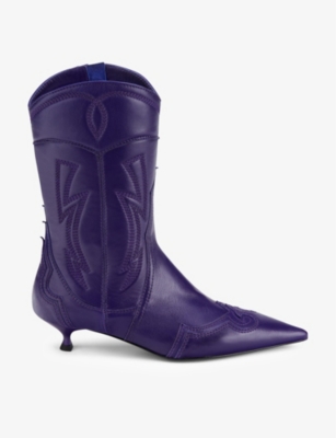 Agl Attilio Giusti Leombruni Agl Womens Purple K Five Leather