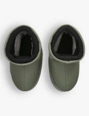 Moon Boot Khaki Icon Low Rubber Boots In Khaki/olive