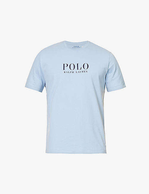 POLO RALPH LAUREN: Logo-print crewneck cotton-jersey T-shirt