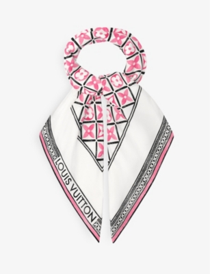 LOUIS VUITTON - Monogram-print square silk scarf